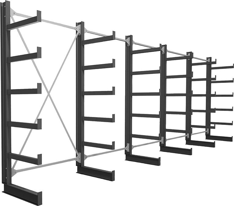 5 Felder/6 Ständer Tragkr. /Arm 200kg Ständerlast/Seite 1000 kgStänderprofil: IPE 100 5 Felder/6 Ständer Tragkr. /Arm 200kg Ständerlast/Seite 1000 kgStänderprofil: IPE 100