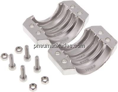 Klemmschalen 50 - 52mm, 1.4401, EN14420-3 (DIN2817) Klemmschalen 50 - 52mm, 1.4401, EN14420-3 (DIN2817)