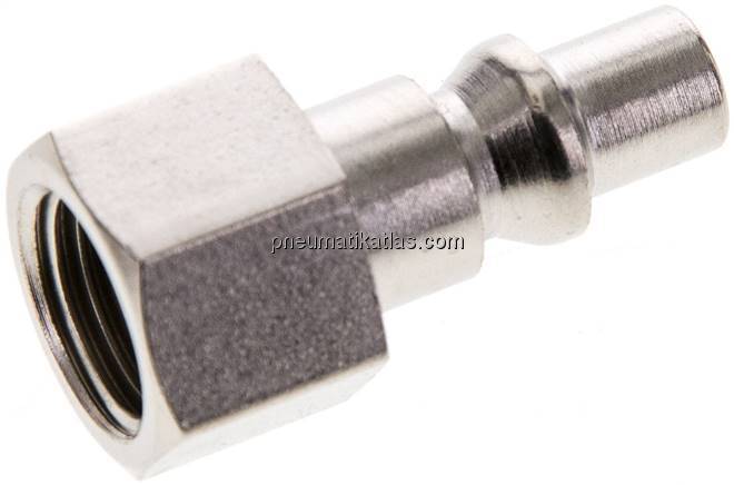 Kupplungsstecker (ARO/ORION) G 1/4"(IG), Stahl gehärtet & vernickelt Kupplungsstecker (ARO/ORION) G 1/4"(IG), Stahl gehärtet & vernickelt