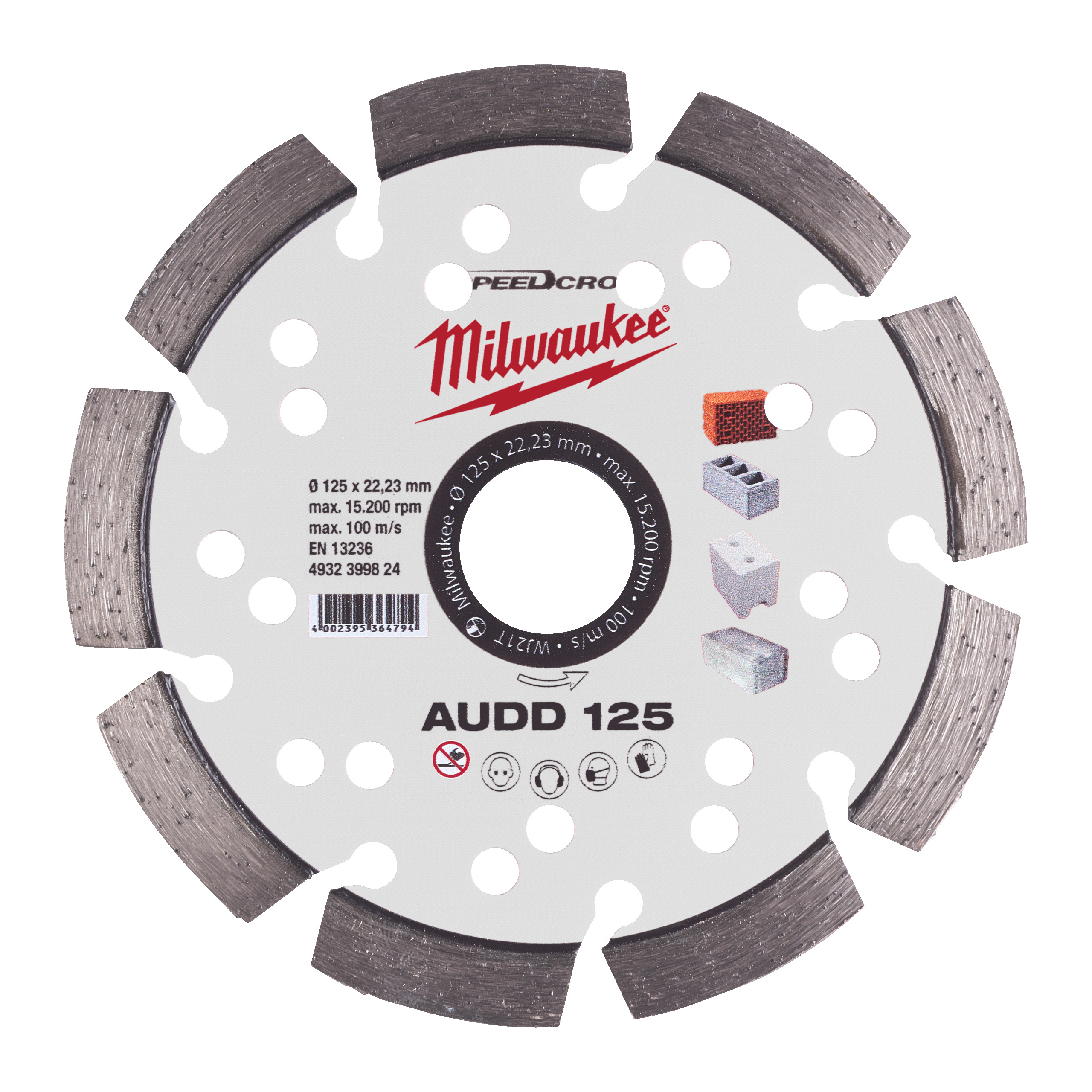 Speedcross Diamanttrennscheibe AUDD 125 mm für abrasive Materialien