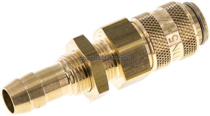 Schott-Kupplungsdose (NW5) 9 (3/8")mm Schlauch, Messing