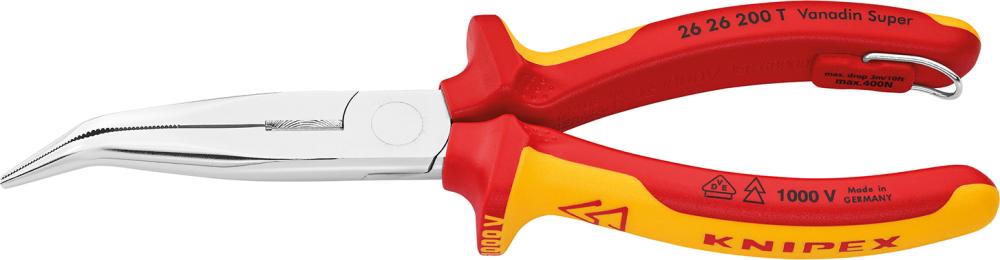 Storchschnabelzange VDE 200mm m.Si-Öse Knipex