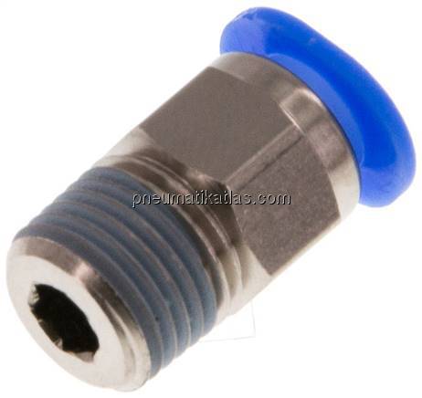 Gerader Steckanschluss R 1/8"-6mm, IQS-Mini Gerader Steckanschluss R 1/8"-6mm, IQS-Mini