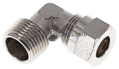 Winkel-Schneidringverschraub. R 1/2"-12 L (M18x1,5), Messing vernickelt Winkel-Schneidringverschraub. R 1/2"-12 L (M18x1,5), Messing vernickelt