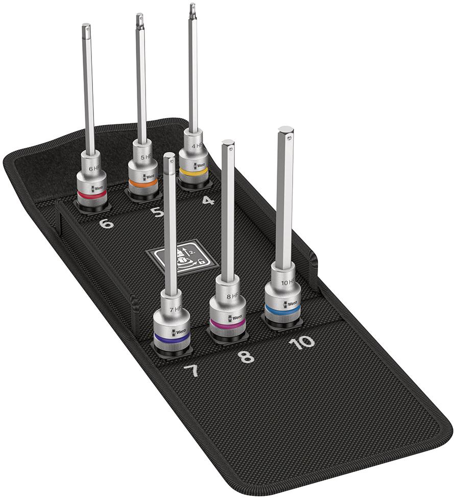 Schraubendrehereinsatz- Satz 1/2" Innensechskant lang mit Haltefunktion 6-teilig Wera Schraubendrehereinsatz- Satz 1/2" Innensechskant lang mit Haltefunktion 6-teilig Wera