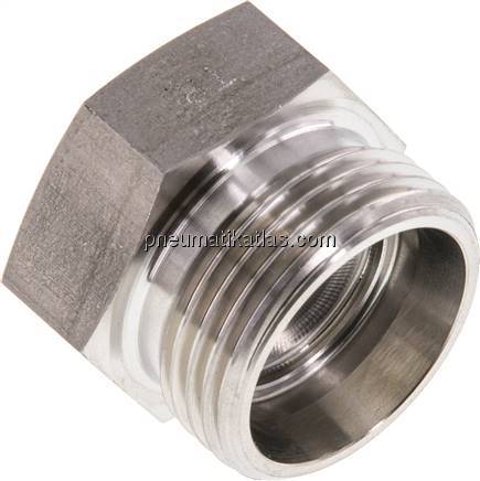 Verschlussverschraubung für Rohre 22 L (M30x2), 1.4571