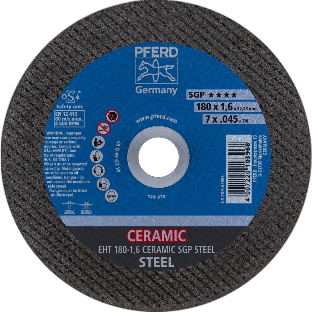 Trennscheiben EHT 180-1,6 CERAMIC SGP STEEL