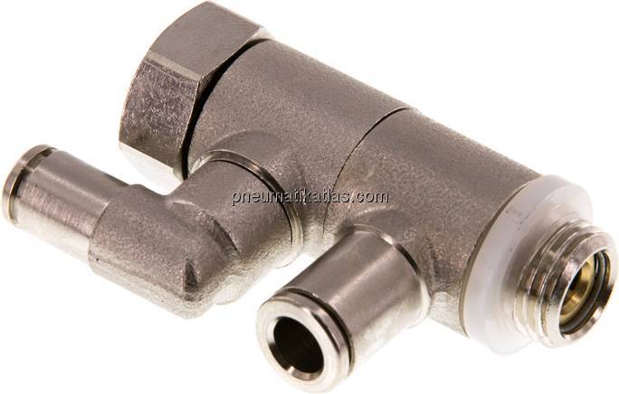 Stoppverschraubung G 1/4"-6mm, mit Handnotbetätigung IQS-MSV