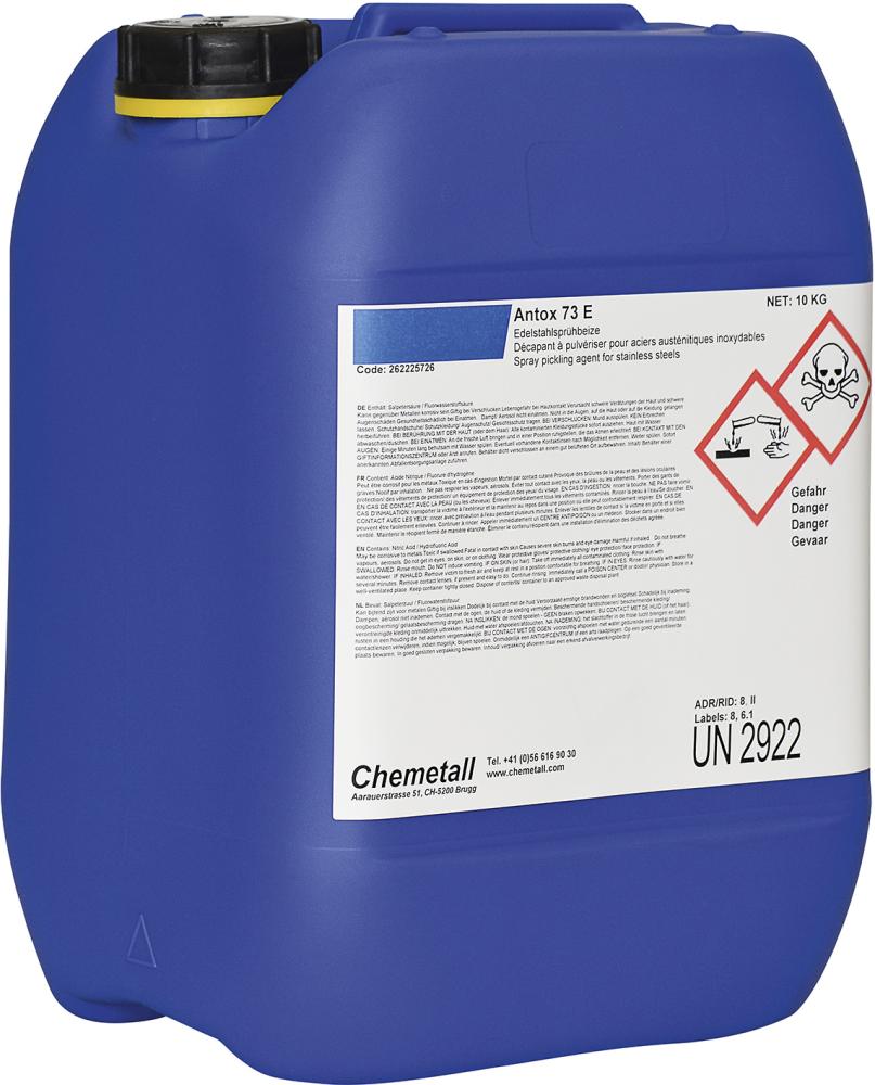 Edelstahlsprühbeize 73E 10 kg Antox