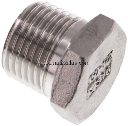 Verschlussstopfen Außenskt. R 1/2", 1.4408