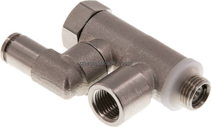 Stoppverschraubung G 1/8"-G 1/8", mit Handnotbetätigung IQS-MSV