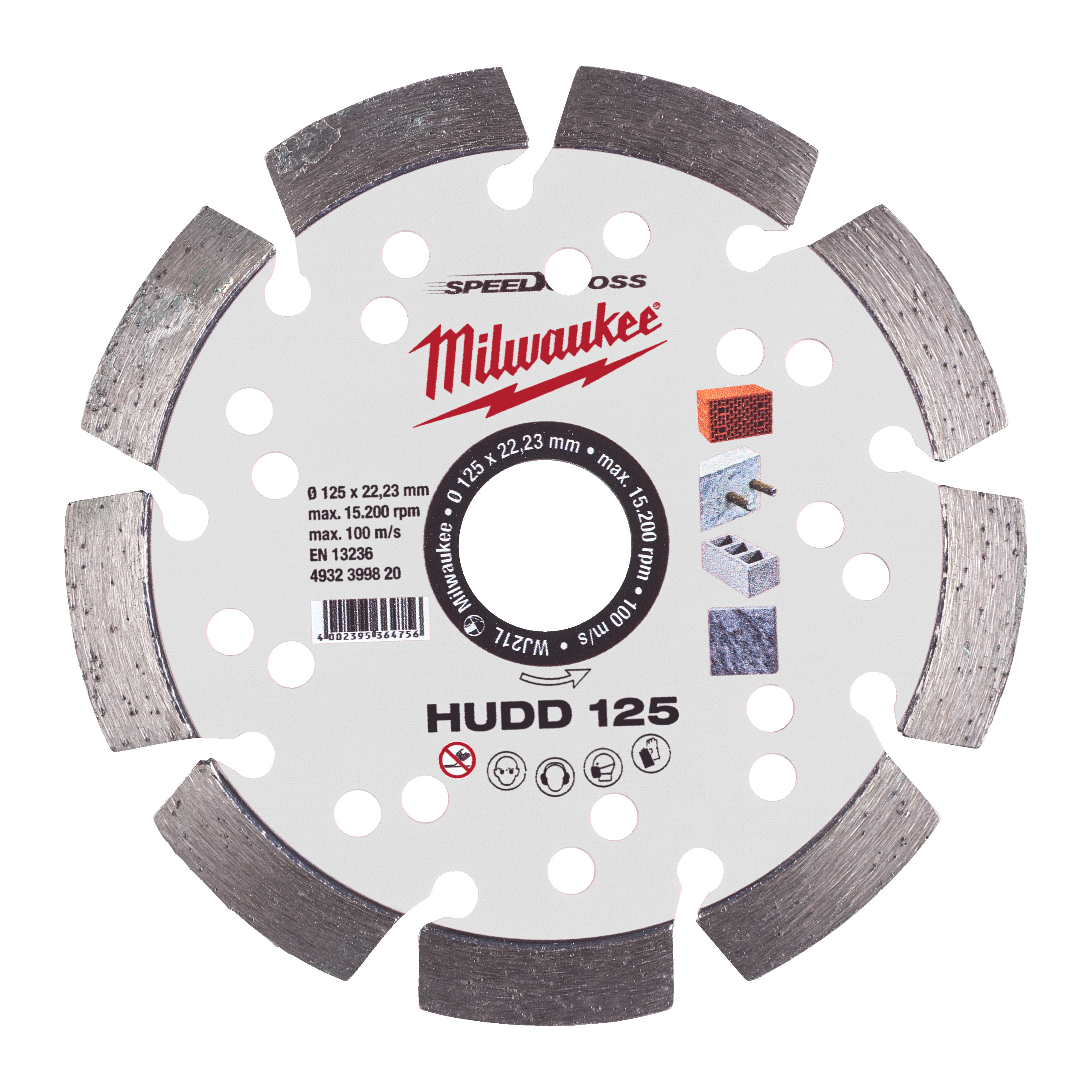 Speedcross Diamanttrennscheibe HUDD 125 mm für harte Materialien