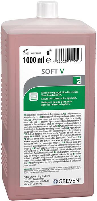 GREVEN SOFT V 1000 ml Hartflasche Hautreinigungslotion mildGreven