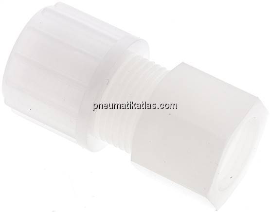 Aufschraub-Verschraubung G 3/8"-14x12mm, PVDF