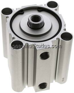 Kompaktzylinder, doppeltwirkend, Kolben 80mm, Hub 50mm Kompaktzylinder, doppeltwirkend, Kolben 80mm, Hub 50mm