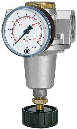 Druckregler BR Standard, G1" DN25, BG 3, 0,5-10bar, inkl. Manometer, RIEGLER