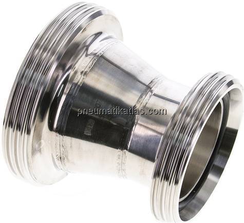 Doppelnippel (Milchgewinde) Rd 95 x 1/6"-Rd 78 x 1/6"