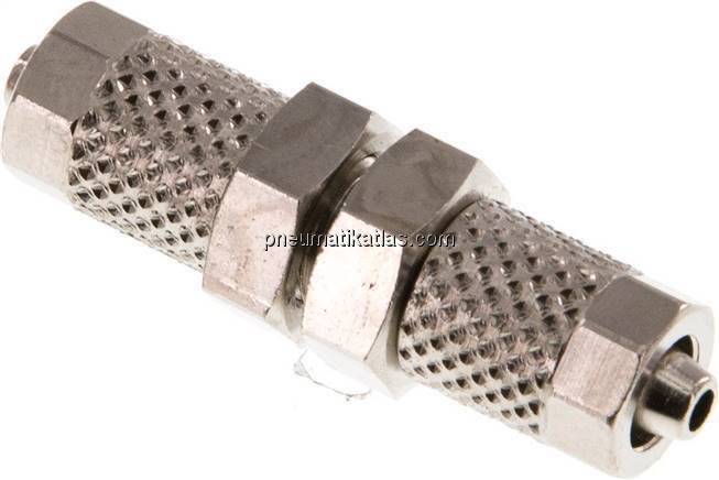 Schott-Verschraubung 5x3 - 5x3mm, Messing vernickelt