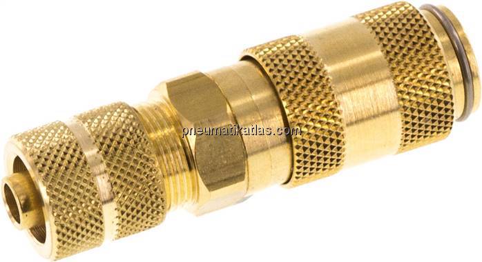 Kupplungsdose (NW2,7) 6x4mm Schlauch, Messing
