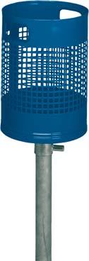Abfallbehälter 30 l blau B350xT350xH1200 mm