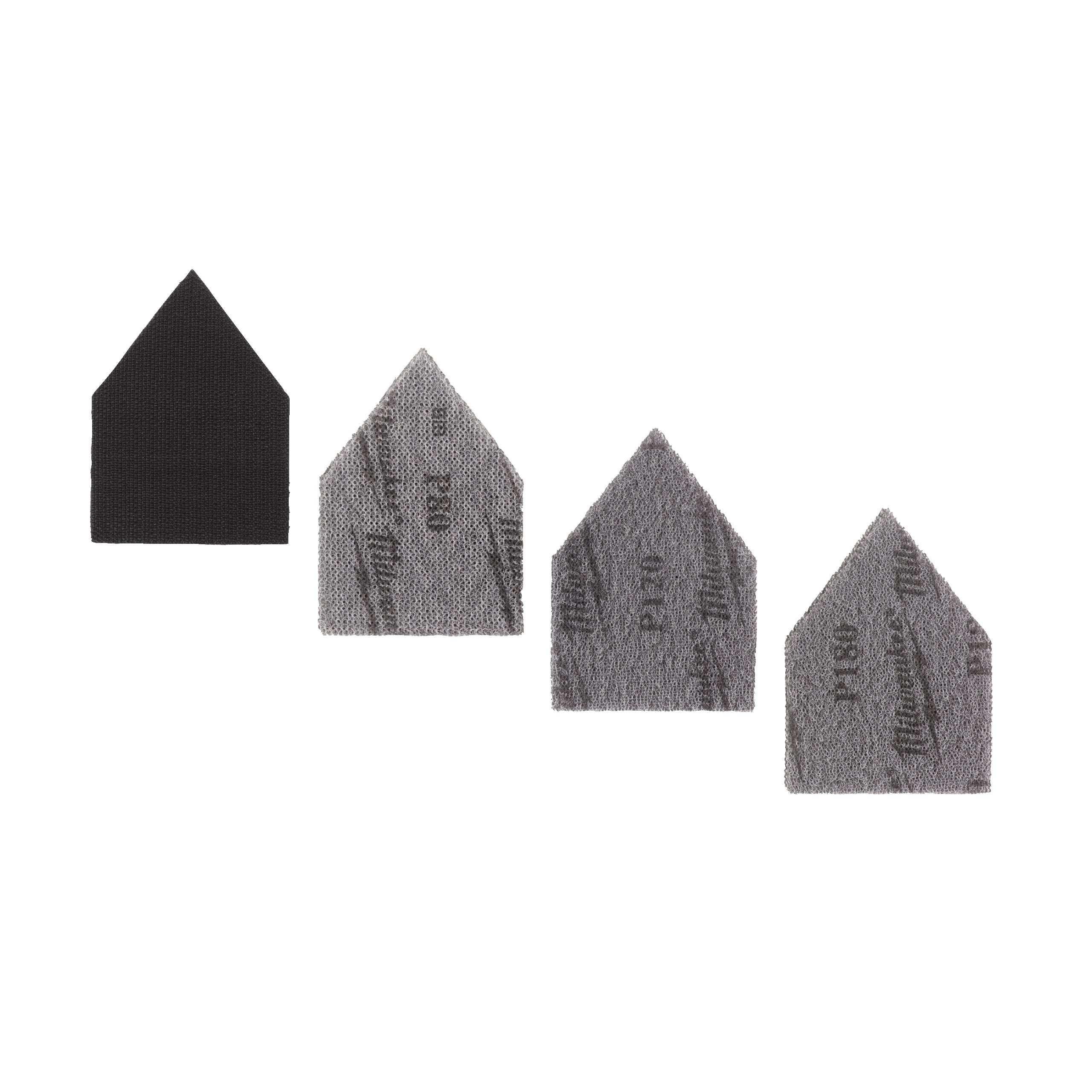 Schleifblätter Netzstruktur für M12FDSS 67 x 92 mm Set 13 teilig 4 x K80, 4 x K120, 4 x K180, 1 x Zwischenplatte