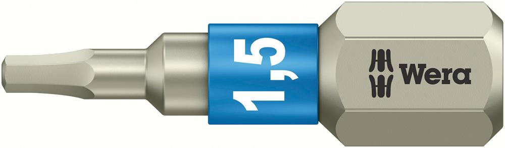 Bit rostfrei 1/4" DIN 3126 C6,3 Innensechskant 1,5x25mm Wera Bit rostfrei 1/4" DIN 3126 C6,3 Innensechskant 1,5x25mm Wera