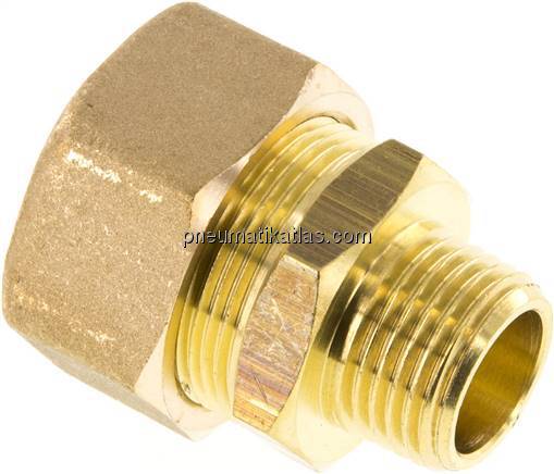 Gerade Klemmringverschraubung R 1/2"-22 (M30x1,5)mm, Messing