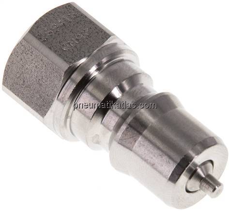 Hydraulikkupplung ISO 7241-1B, Stecker, G 1/4"(IG),Edelstahl