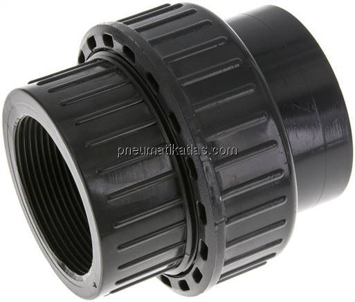 Klebe-/Gewindeverschraubung, PVC-U/ EPDM, 63mmxRp 2" IG