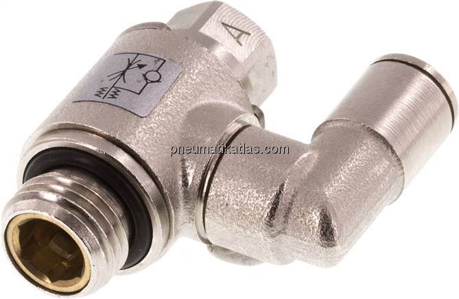 Drosselrückschlagventil G 1/4"-6mm, zuluftregelnd