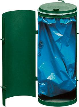 Abfallsammler-Einfachtür 70 l moosgrün H 900 mm VAR
