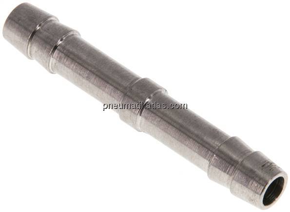 Schlauchverbindungsrohr 6 (1/4")mm-6 (1/4")mm, 1.4571