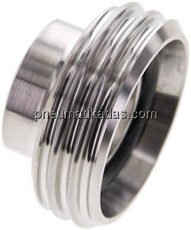 Gewindestutzen (Milchgewinde) Rd 44 x 1/6"-26,9mm, 1.4301