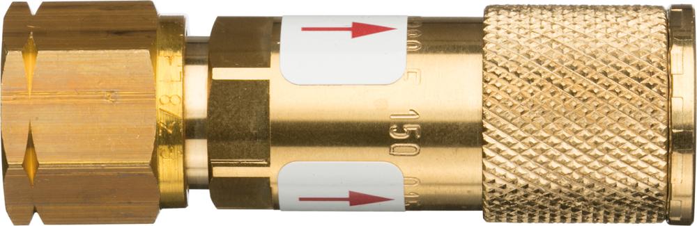 Schlauchkuppl. Körper Brenngas G3/8LH BLACKWELD