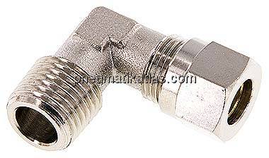Winkel-Schneidringverschraub. R 1/4"-8 LL (M12x1), Messing vernickelt Winkel-Schneidringverschraub. R 1/4"-8 LL (M12x1), Messing vernickelt