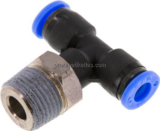 T-Steckanschluss NPT 3/8"-1/4" (6,35 mm), IQS-Inch