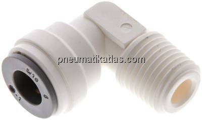 Winkel-Steckanschluss R 1/4"-5/16" (7,94 mm), IQS-LE (EPDM-Dichtung)