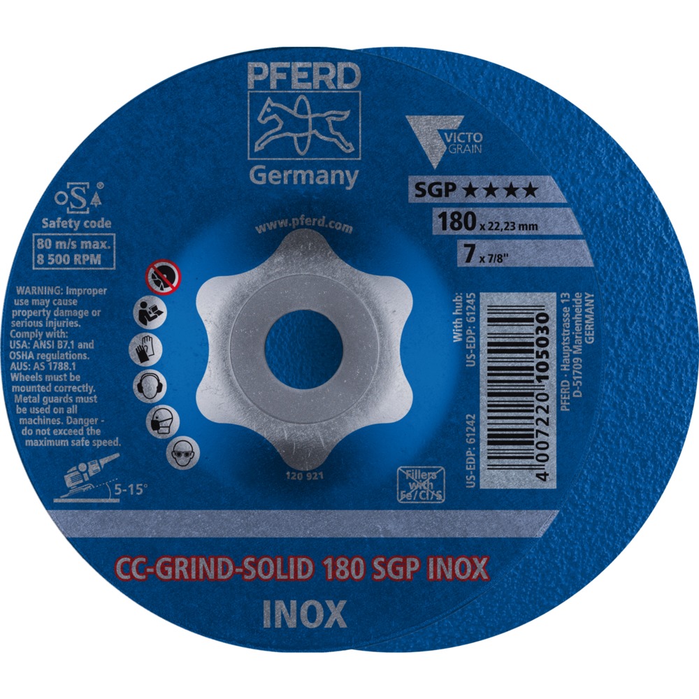 CC-GRIND (inkl. SOLID, FLEX, STRONG) CC-GRIND-SOLID 180 SGP INOX