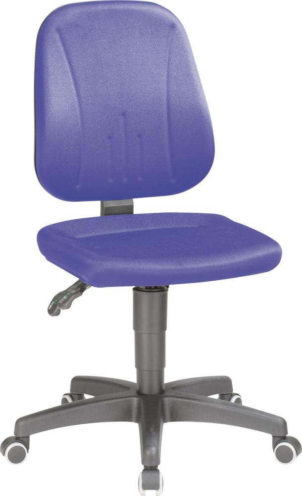 Artikelhauptbild Bimos Arbeitsstuhl 9653-CI02 Unitec 2 Sitzhöhe 440-620 mm mit Rollen, Stoff blau