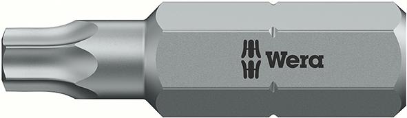 Bit zähhart 1/4" DIN 3126 C6,3 T40x25mm mit Bohrung Wera Bit zähhart 1/4" DIN 3126 C6,3 T40x25mm mit Bohrung Wera