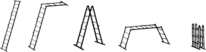 Vielzweckleiter Multitec M 4x4 Sprossen Leiterlänge max 4,74 m Arbeitshöhe 5,50 m ZARGES