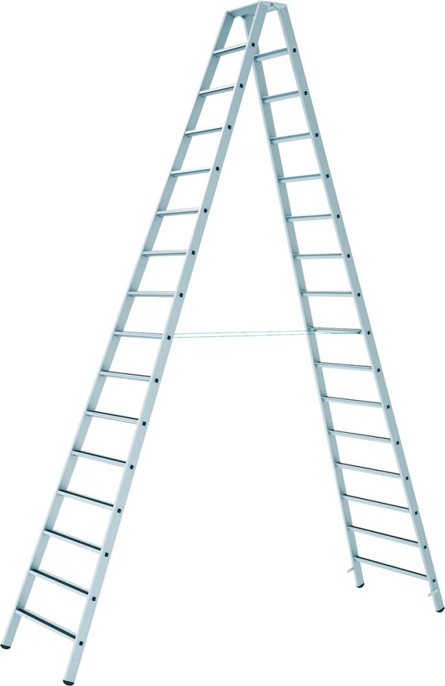 Stufenleiter R13step B 2x16 Stufen Leiterlänge 4,51 m Arbeitshöhe 5,70 m