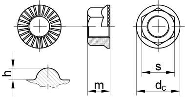 ART 88914 Sechskantmu. Kl. 10 m. Sperr-Ripp, M 16 Artikelbild