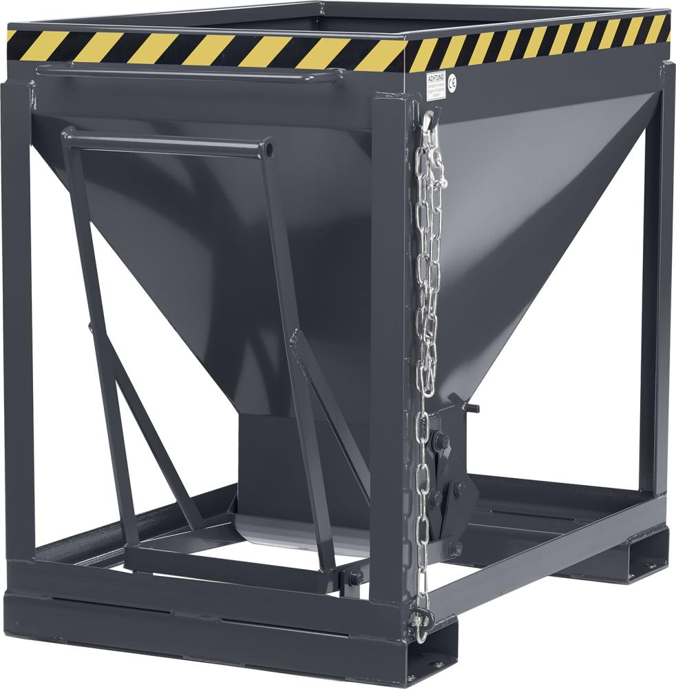 Silowagen Typ RSL-600 780x1200x1030 mm Volumen 0,6 m³Korn 3mm RAL 7016 anthrazitgrau