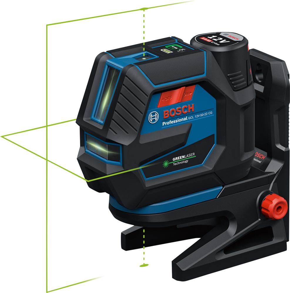 Kreuzlinienlaser Set GCL 12V-50-22 CG Bosch mit RM20 + 12V