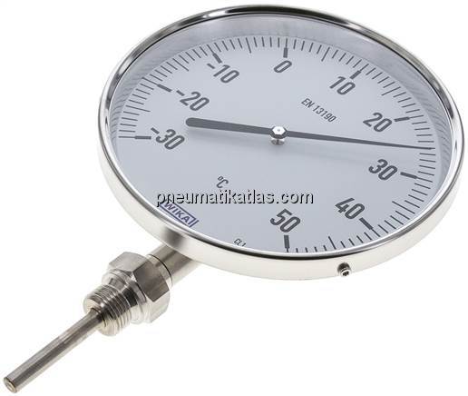Bimetallthermometer, senkrecht D160/-30 bis +50°C/63mm