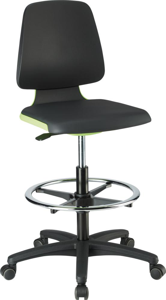 Artikelhauptbild Bimos Arbeitsstuhl Labsit 4, K-Leder grün Sitzhöhe 560-810 mm