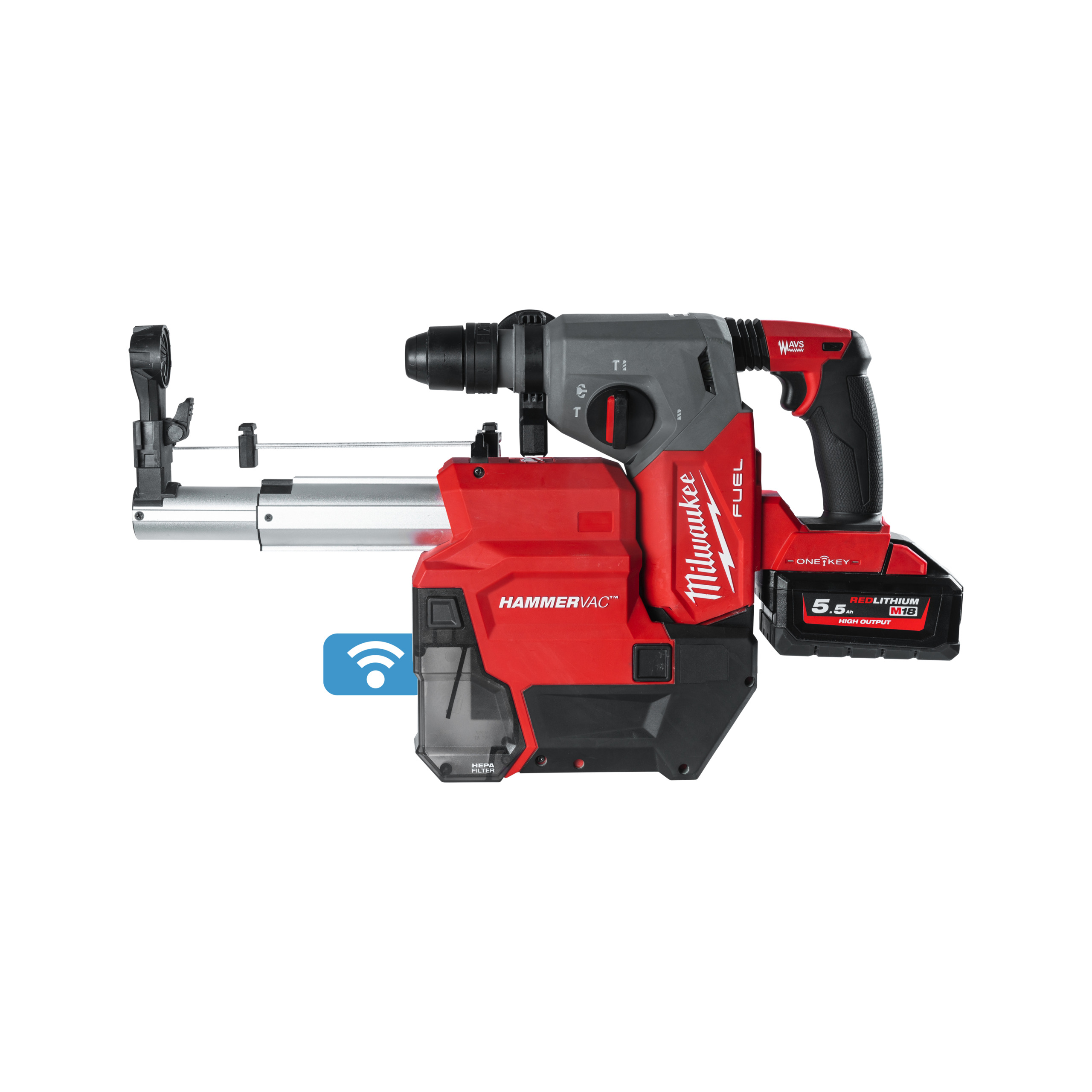 M18ONEFHXDEL 552C One Key Akku Kombihammer + Staubabsaugung