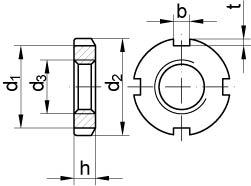 DIN 981 14 H KM 34 M 170 x 3 Artikelbild
