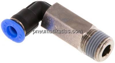 Winkel-Steckanschluss, lang R 1/8"-4mm, IQS-Mini Winkel-Steckanschluss, lang R 1/8"-4mm, IQS-Mini